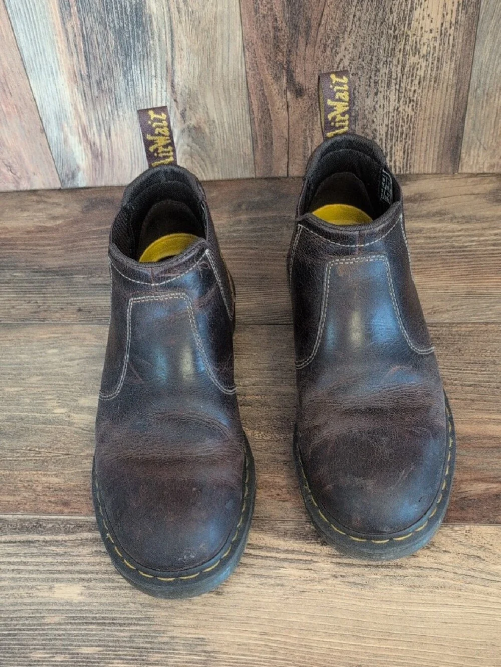 Dr Martens Penly Chukka Leather Slip-On Chelsea Low Work Boots 11 C719